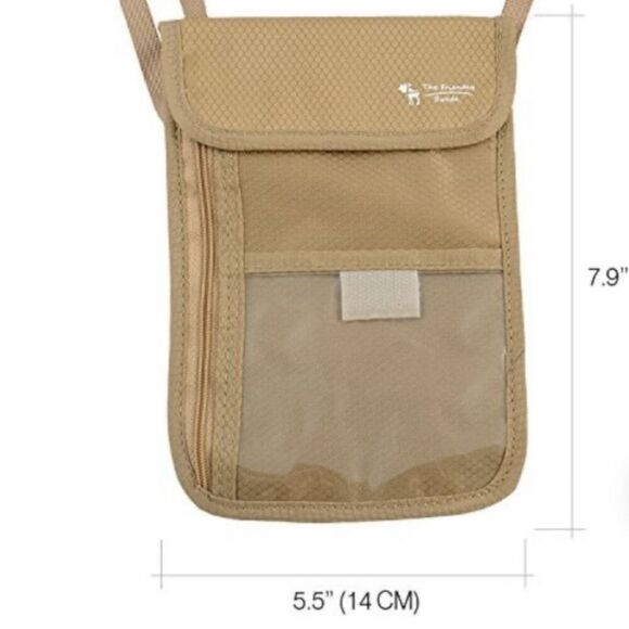 The Friendly Swede Travel Passport Neck Pouch - Picture 2 of 14